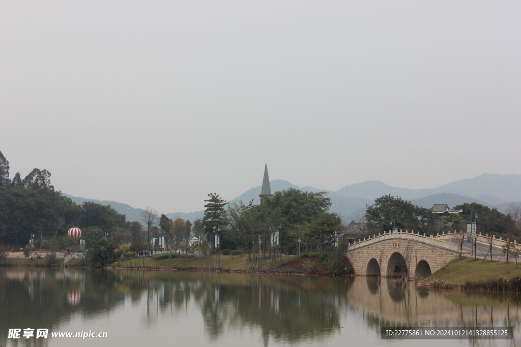 肇庆端州牌坊广场风景