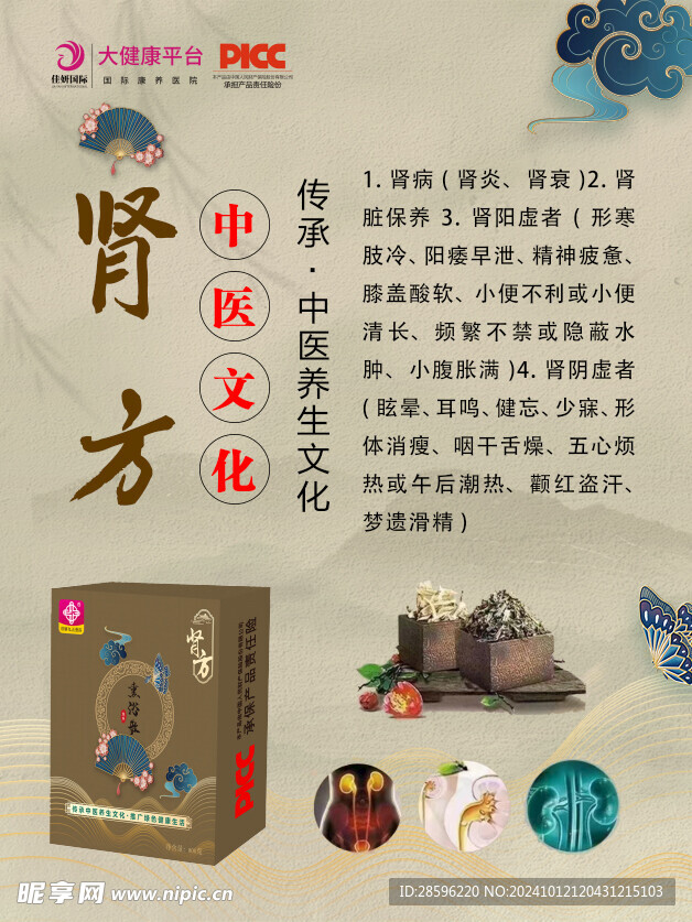 肾方 中医文化 海报