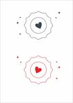 爱心星星装饰图案