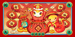 2025年蛇年插画 