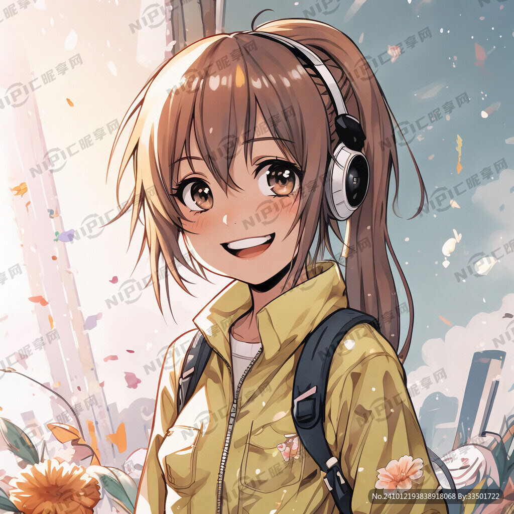 二次元漫画 元气可爱 女孩