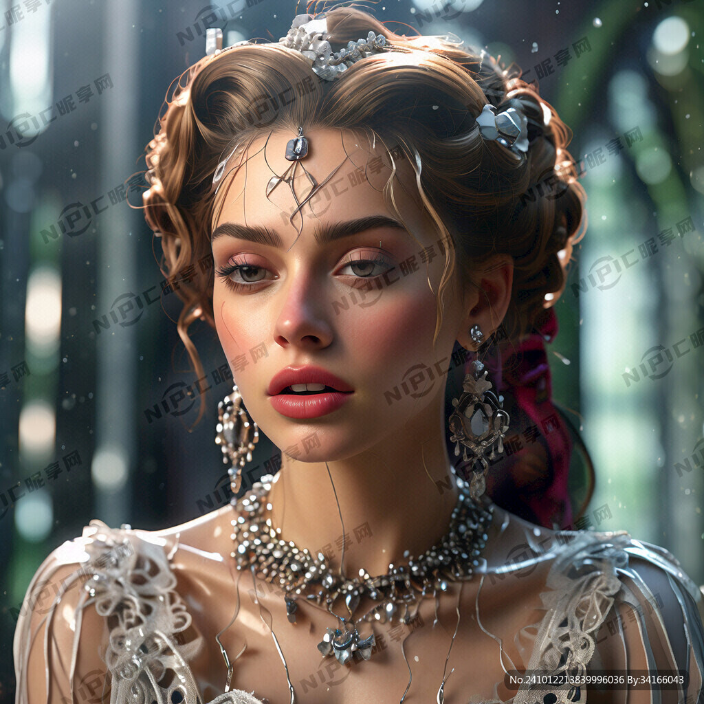 斯嘉丽 晶莹剔透的渲染