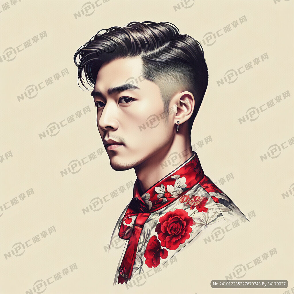 时尚男士寸头图