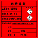 危险废物告知卡