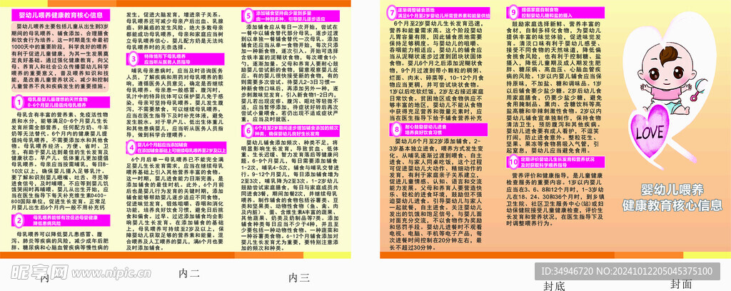 婴幼儿喂养健康教育核心信息