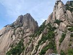 黄山的奇石山景