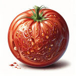 切开的铁皮西红柿