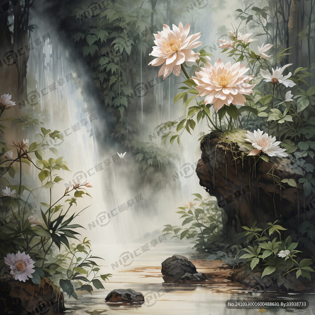 雨后空气中泥土植物和岩石散发出