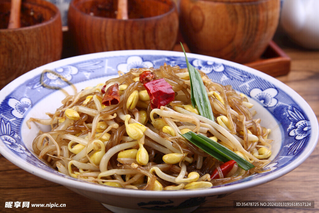 大豆芽炒粉条