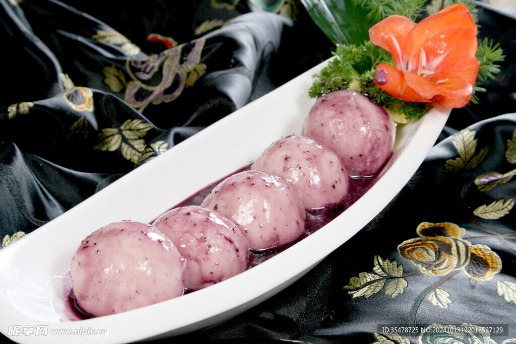 蓝莓土豆粉