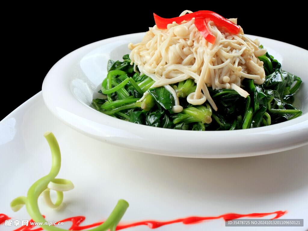 金针拌菠菜