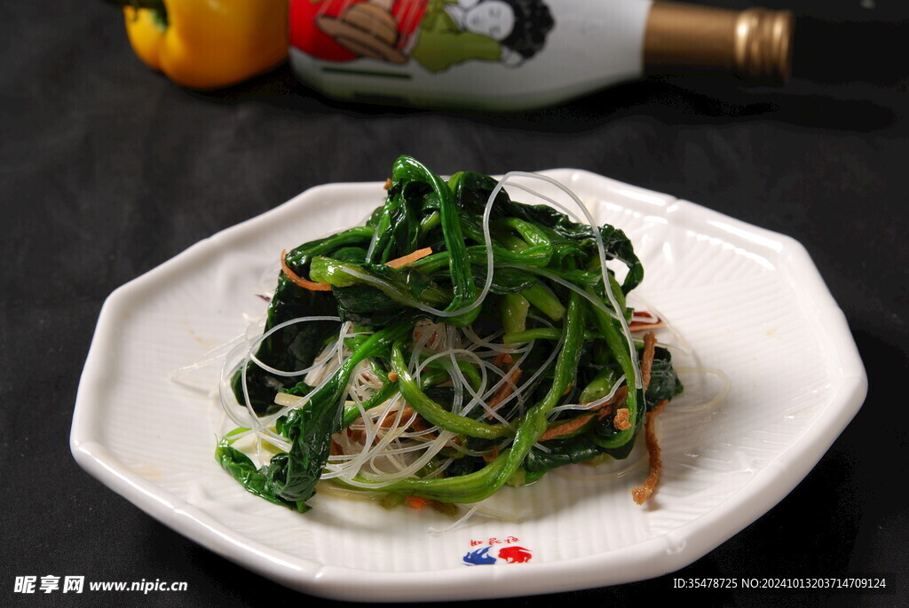 拌菠菜粉丝
