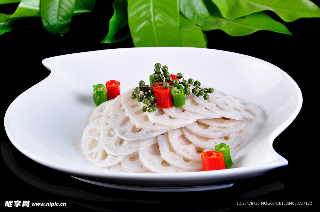 椒油炝莲菜