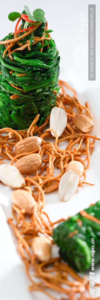 虫草花拌野菜