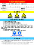 吊装作业安全告知