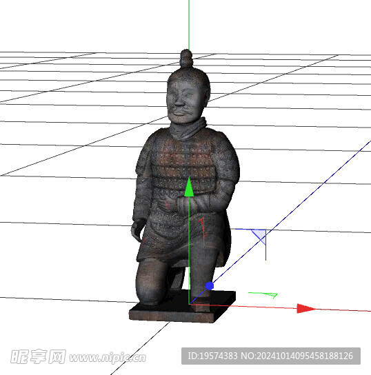 C4D模型 兵马俑