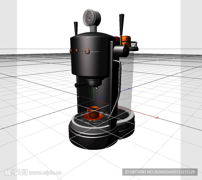 C4D模型 咖啡机