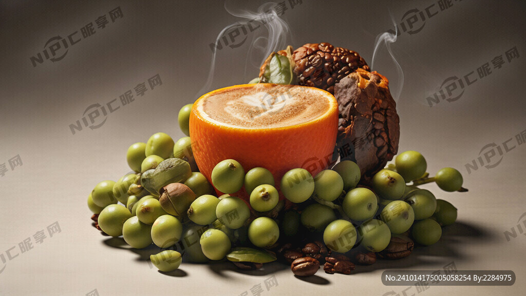 咖啡风味介绍图片甜橙青提水果感