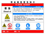 柴油职业危害告知卡
