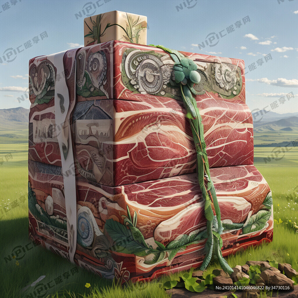 内蒙草原风情牛肉包装礼盒