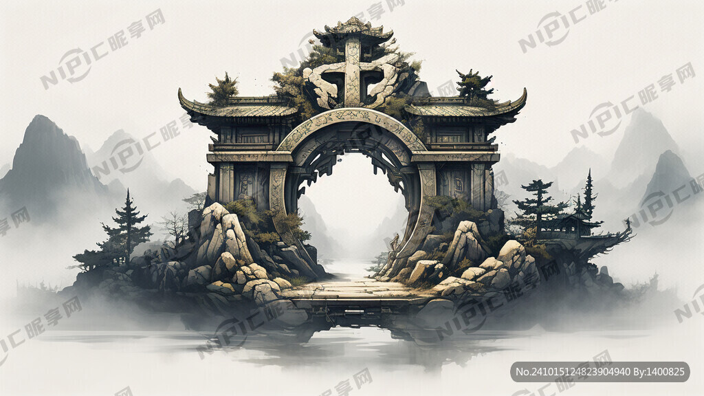 尘外山下艺术字体设计
