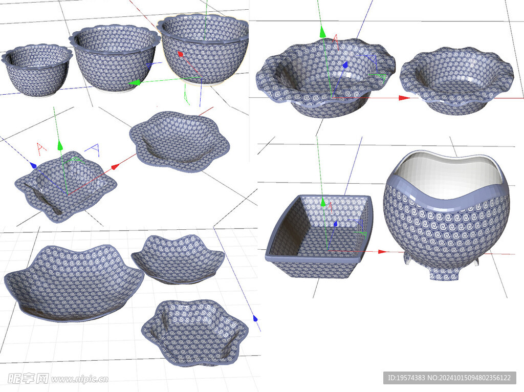 C4D模型 厨房餐具