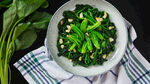 清炒菠菜美食
