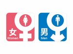 洗手间标识牌
