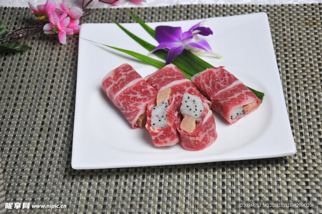 火龙果雪花牛肉
