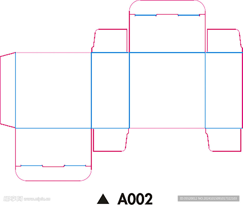 包装盒刀模图