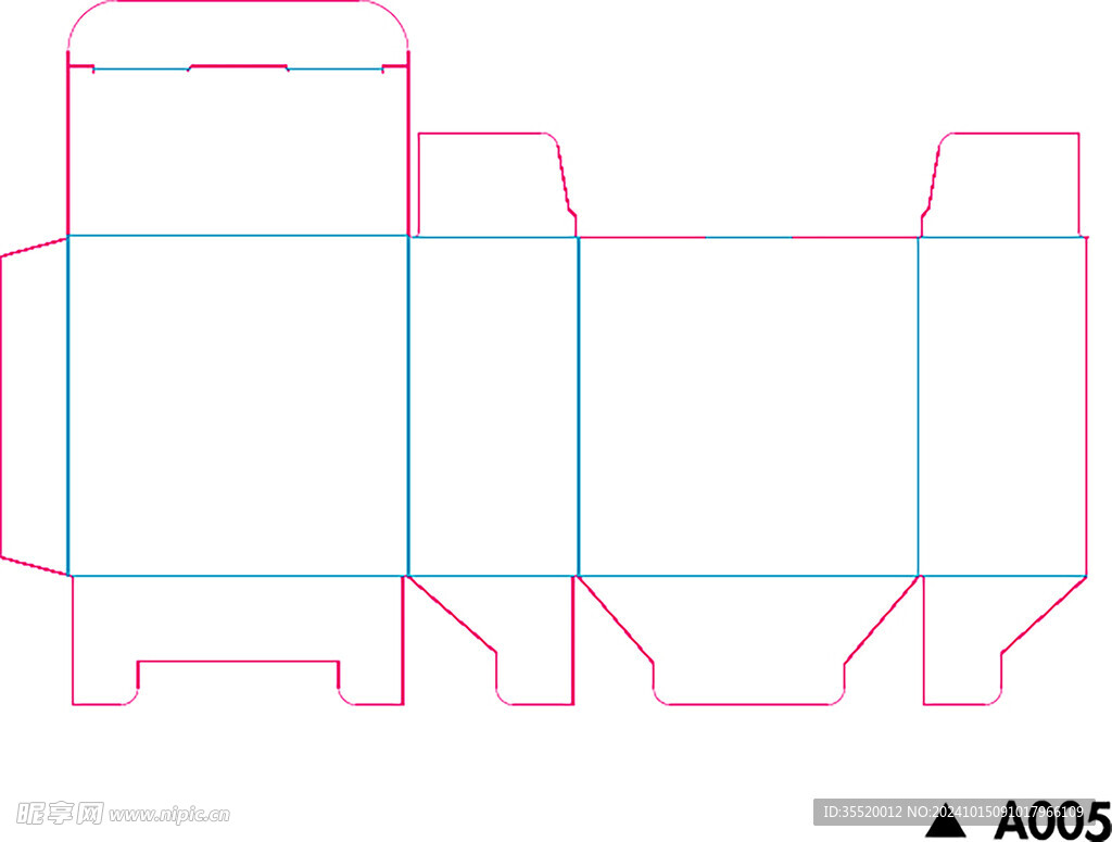 包装盒刀模图