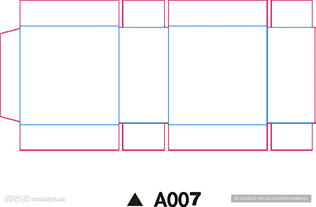 包装盒刀模图