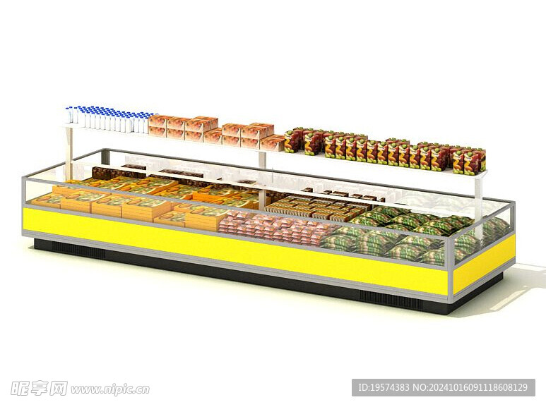 C4D模型 超市冷柜