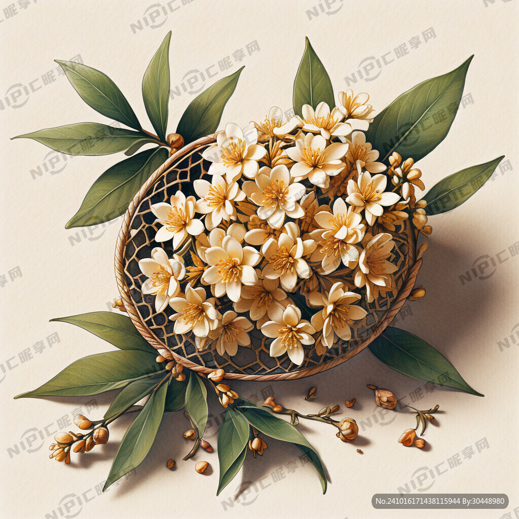 桂花书签 有镂空