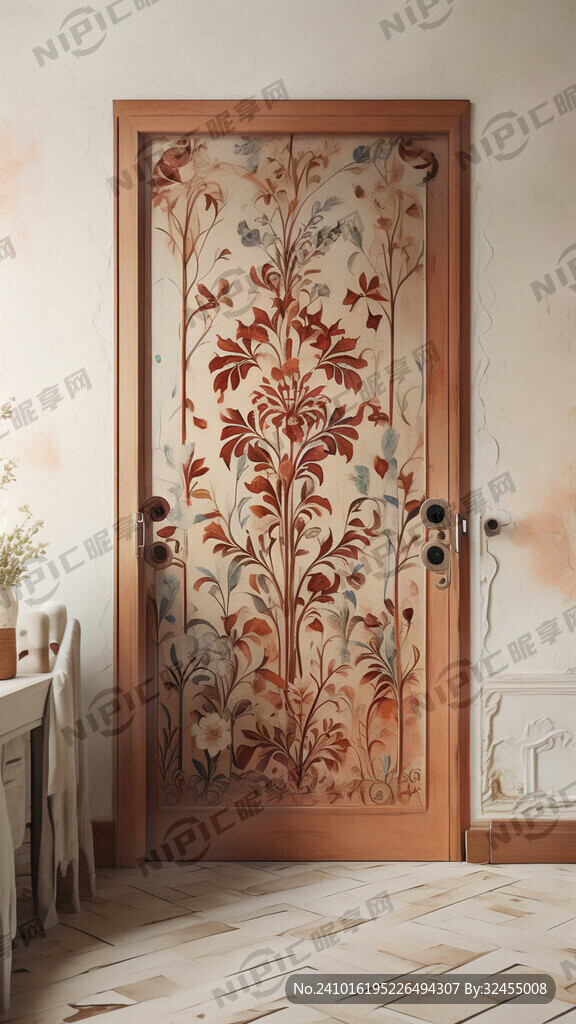 适合作为门上的壁纸 简单