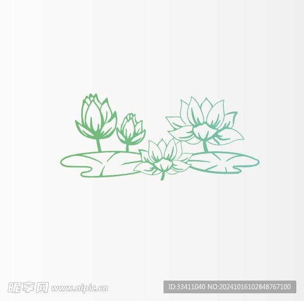 荷花简笔画
