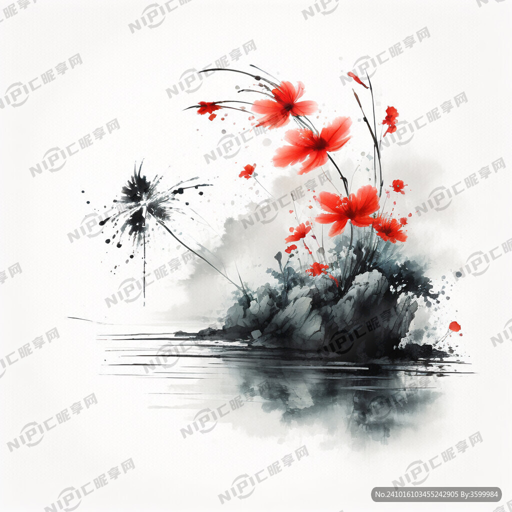 水草 中国风 简约