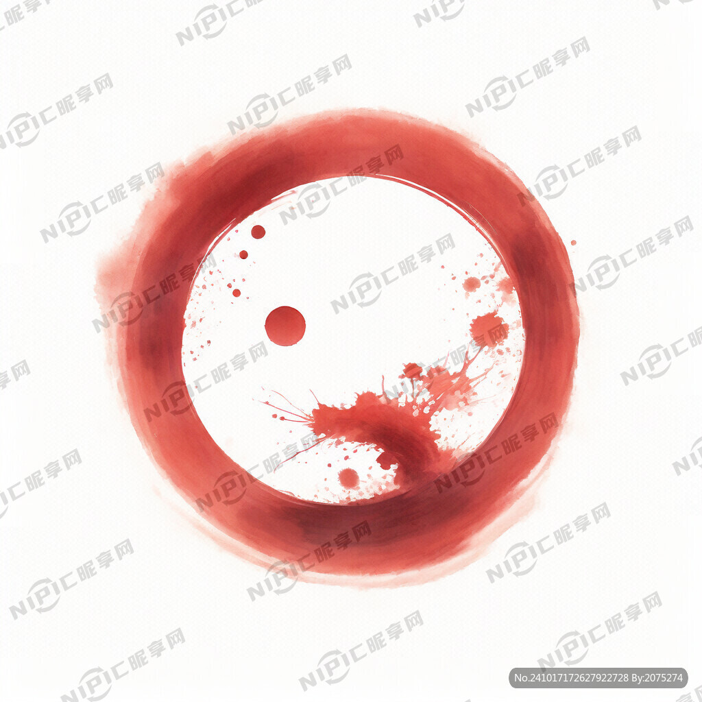 水墨圆圈 喜庆 国潮风 中国风