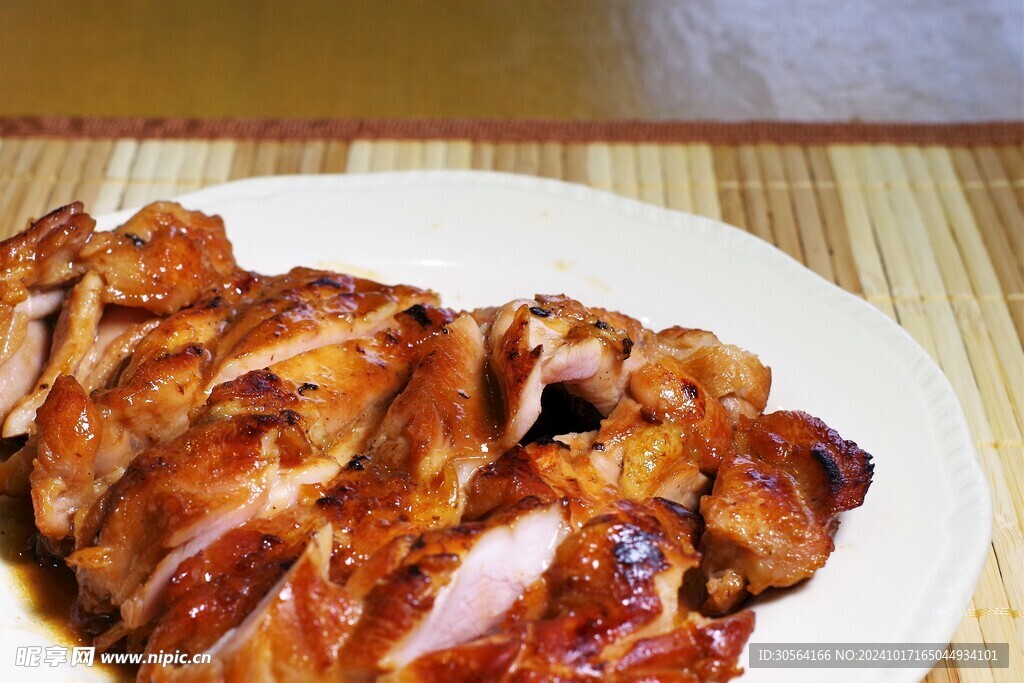 烧鸡鸡肉美食