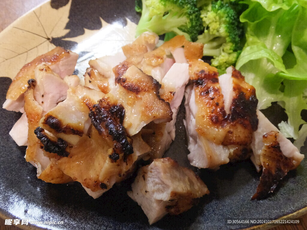 烧鸡鸡肉美食