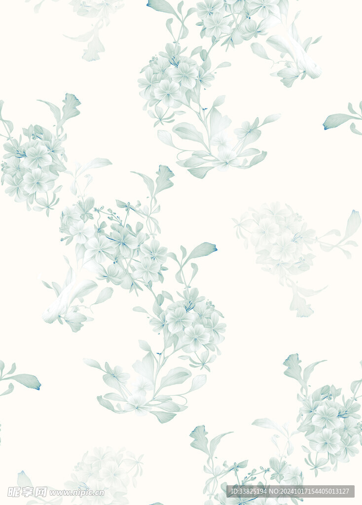 小碎花 手绘花