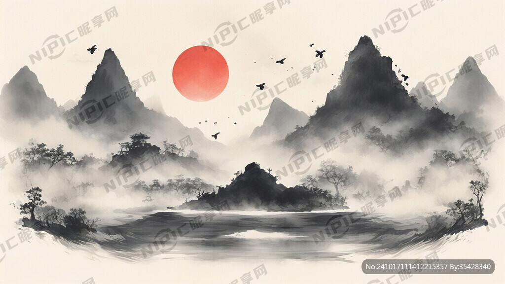 山海经 句芒 国风插画 二次元