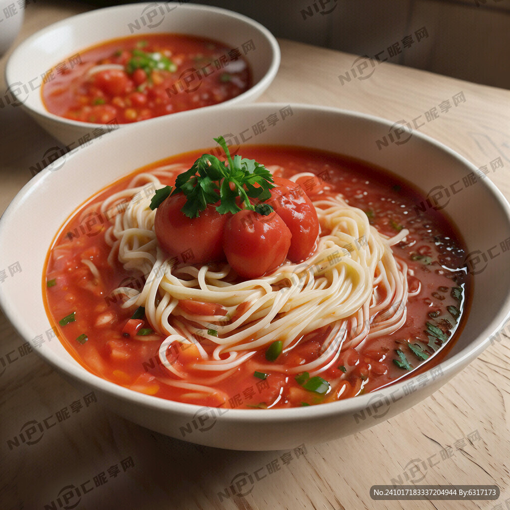 西红柿汤面 宽面条 稀汤