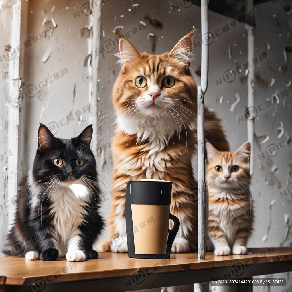 宠屿宠物猫咖标识有猫有咖啡年轻