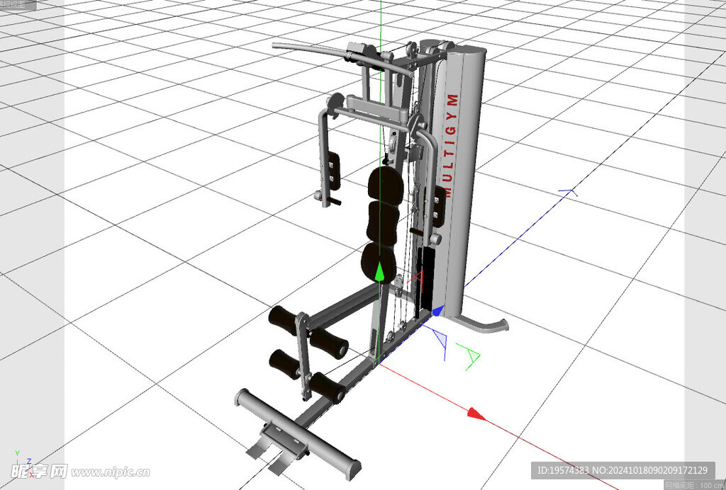 C4D模型 运动器材 