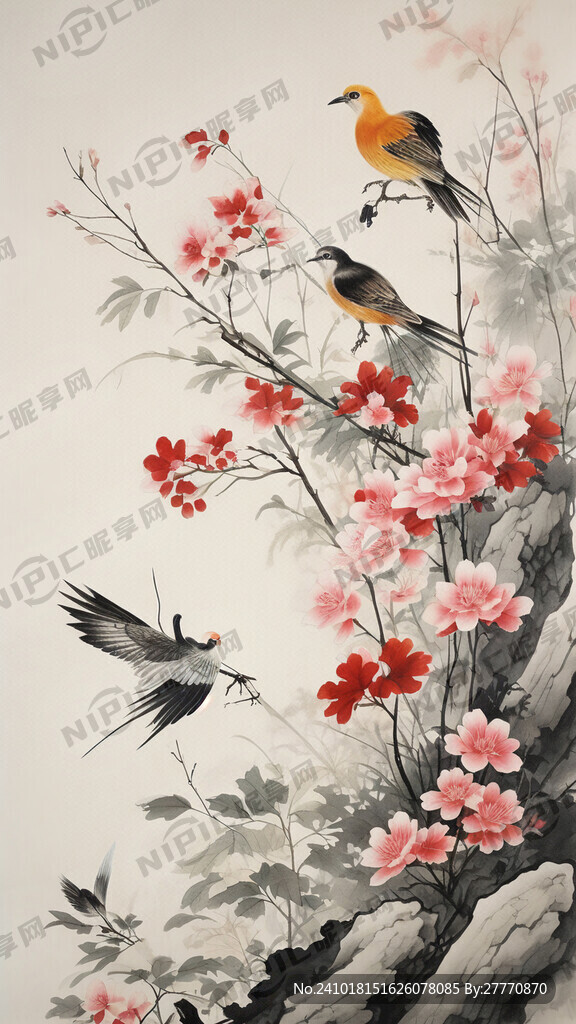 工笔花鸟