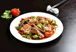 辣椒炒肉美食