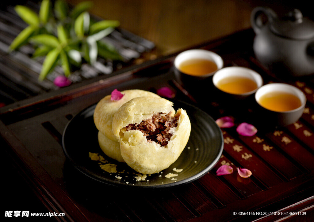 鲜花饼小吃美食