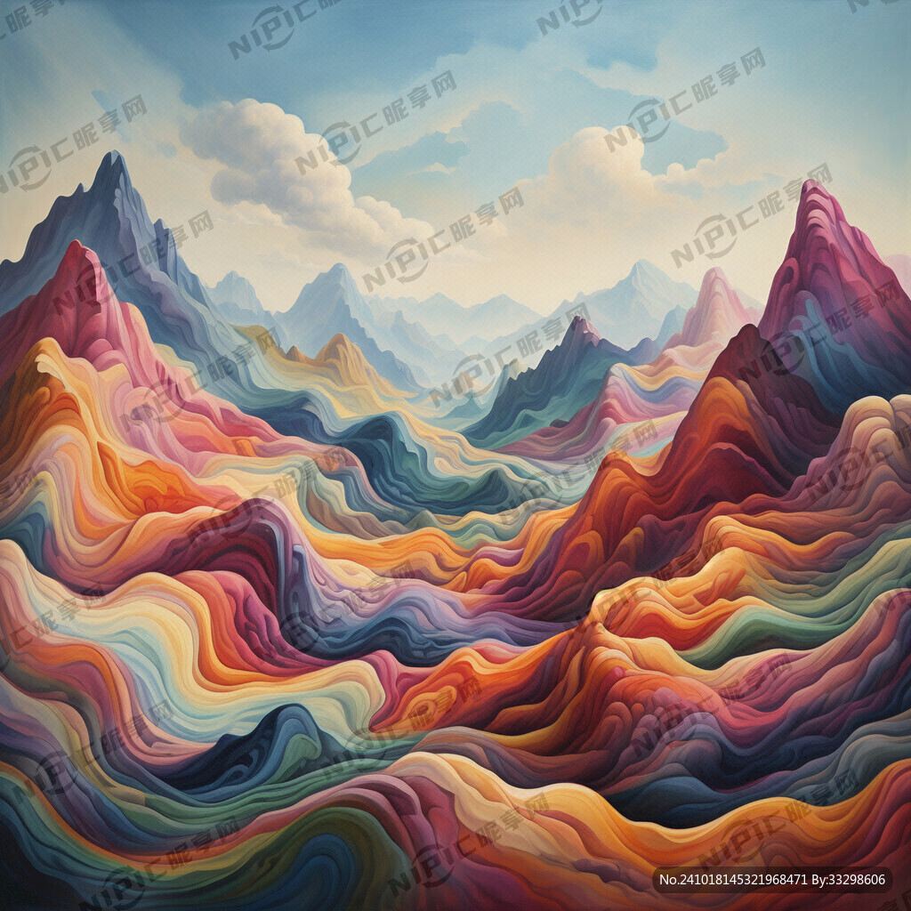 抽象山脉 山连山