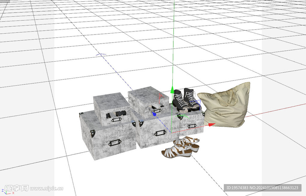 C4D模型 收纳盒